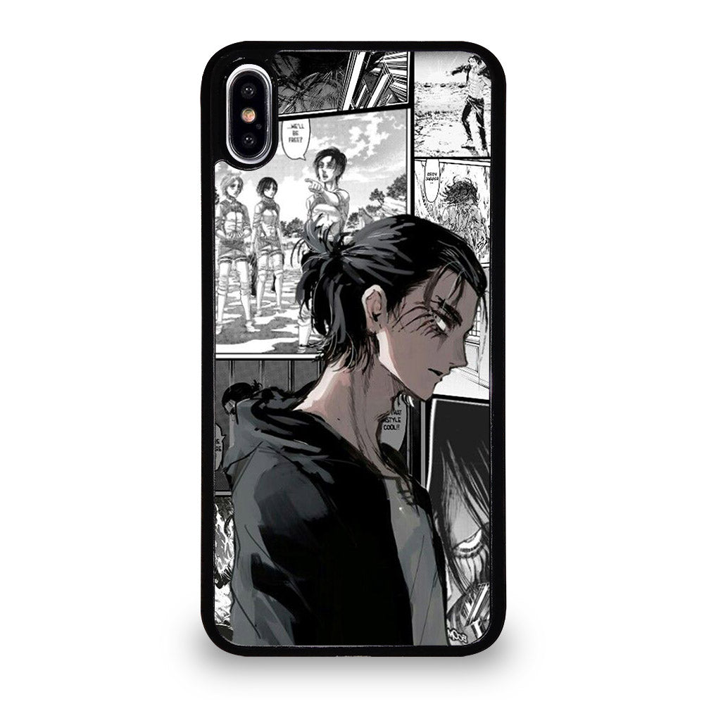 EREN YEAGER ATTACK ON TITAN COMIC iPhone XS Max Case Cover