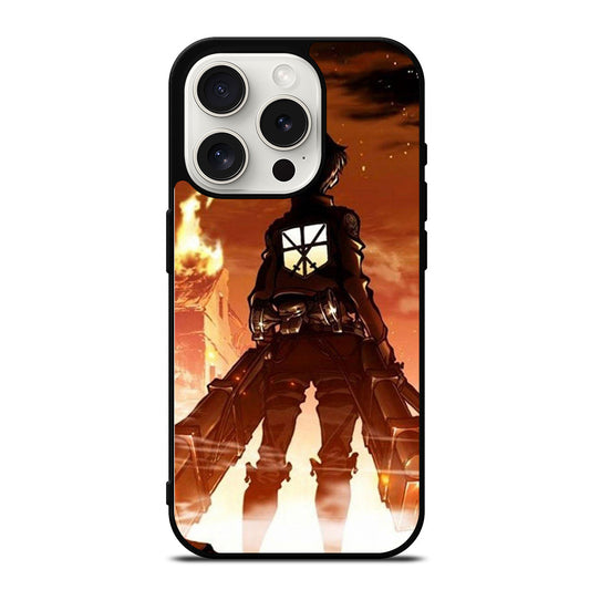 EREN YEAGER ATTACK ON TITAN ANIME iPhone 15 Pro Case Cover