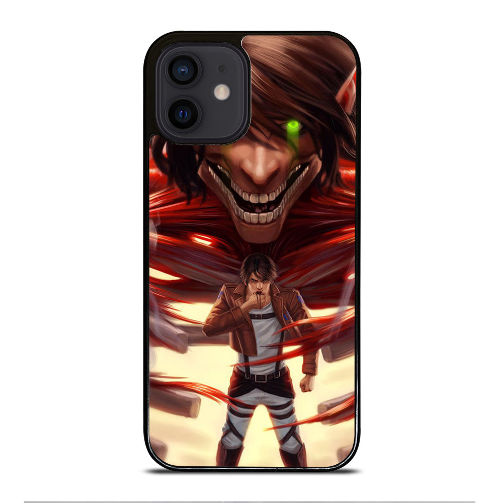 EREN YEAGER ATTACK ON TITAN ART iPhone 12 Mini Case Cover