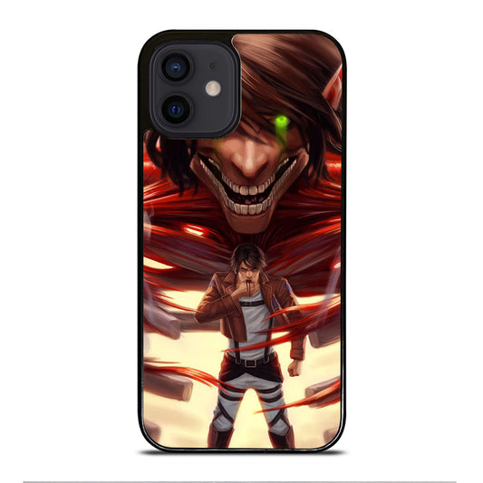 EREN YEAGER ATTACK ON TITAN ART iPhone 12 Mini Case Cover