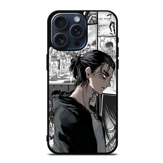 EREN YEAGER ATTACK ON TITAN COMIC iPhone 15 Pro Max Case Cover