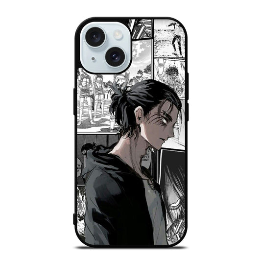 EREN YEAGER ATTACK ON TITAN COMIC iPhone 15 Case Cover