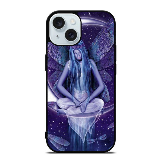FAIRY DRAGONFLIES MOON iPhone 15 Case Cover