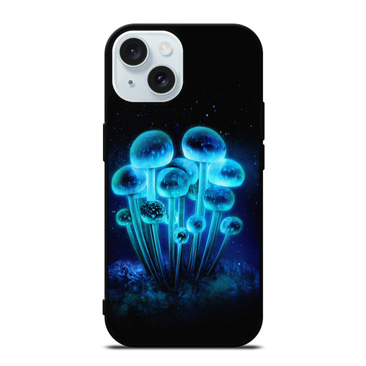 FANTASIA BLUE MUSHROOM ART 2 iPhone 15 Case Cover