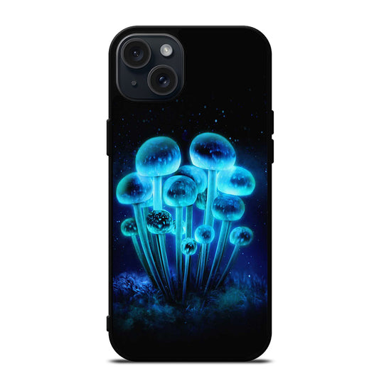 FANTASIA BLUE MUSHROOM ART 2 iPhone 15 Plus Case Cover