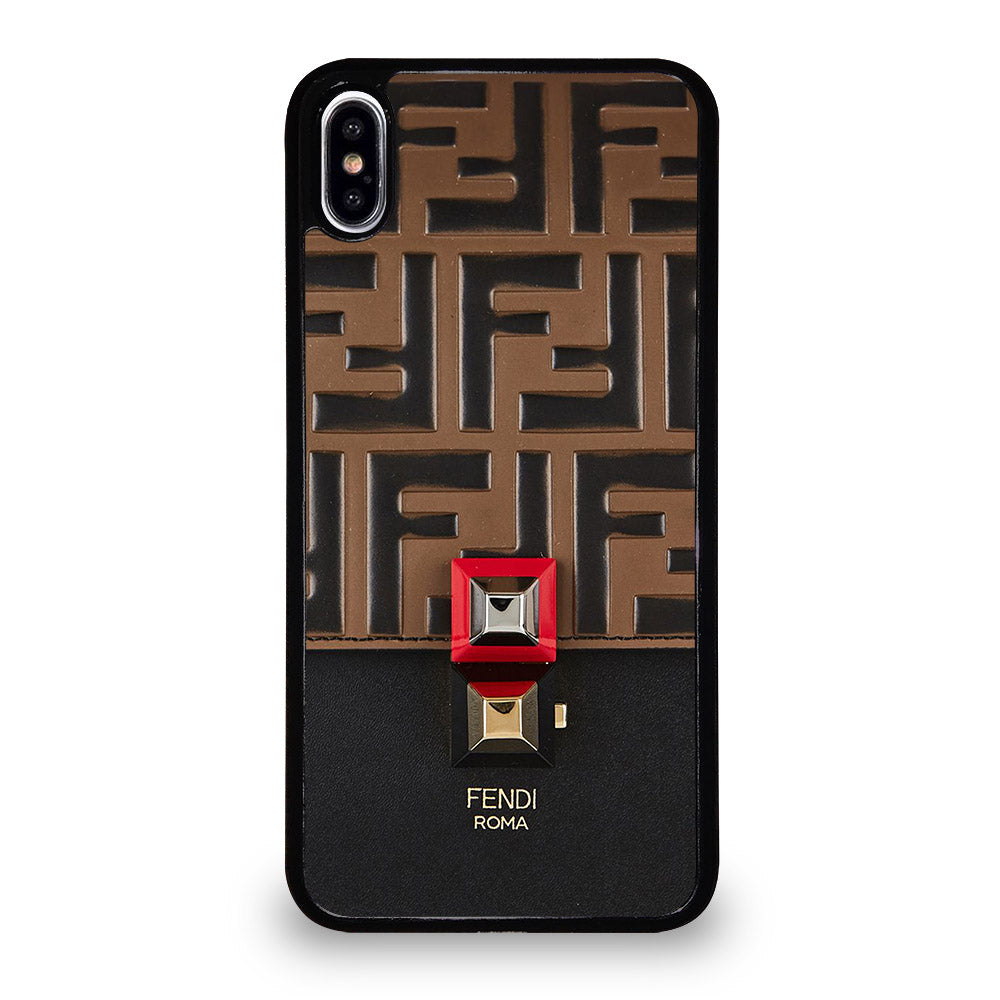 FENDI ROMA BROWN PATTERN iPhone XS Max Case Cover