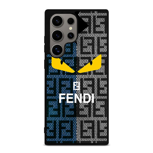 FENDI ROMA BLUE GRAY PATTERN Samsung Galaxy S24 Ultra Case Cover