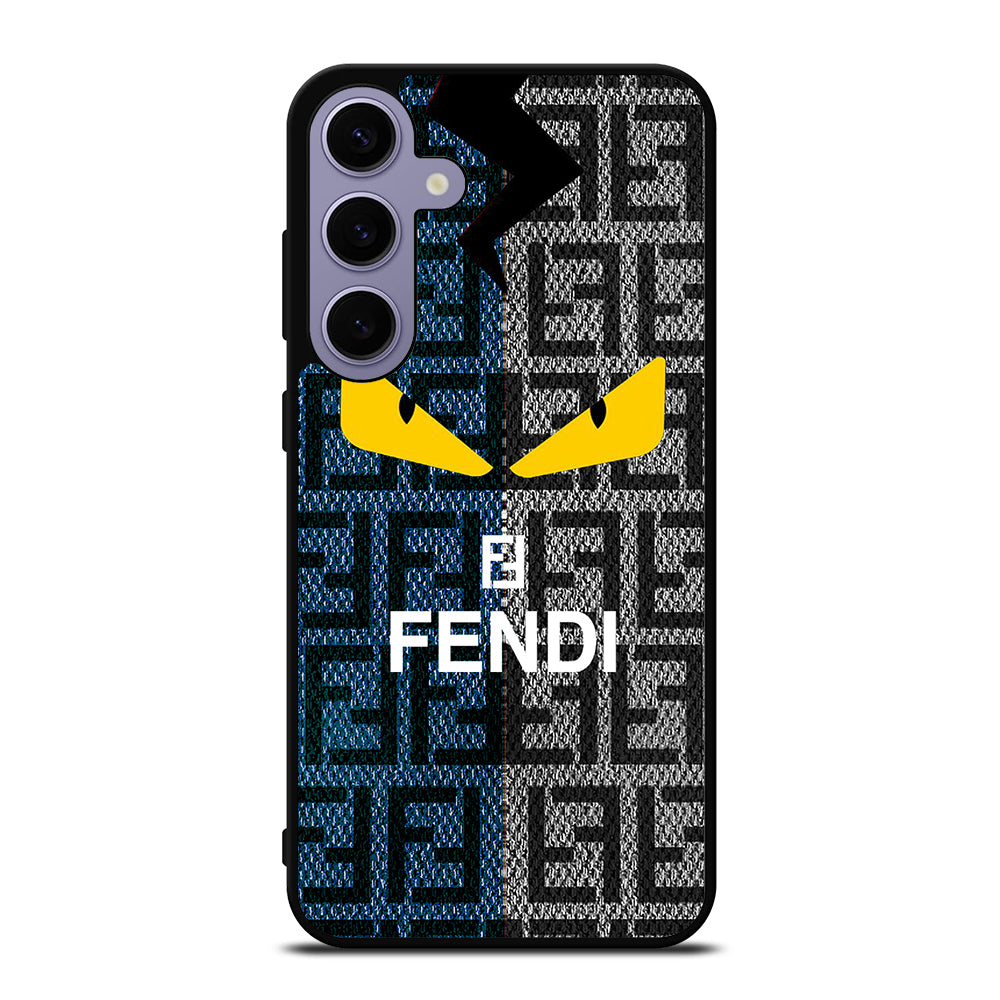 FENDI ROMA BLUE GRAY PATTERN Samsung Galaxy S24 Plus Case Cover