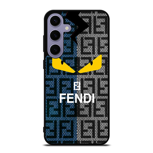 FENDI ROMA BLUE GRAY PATTERN Samsung Galaxy S24 Plus Case Cover