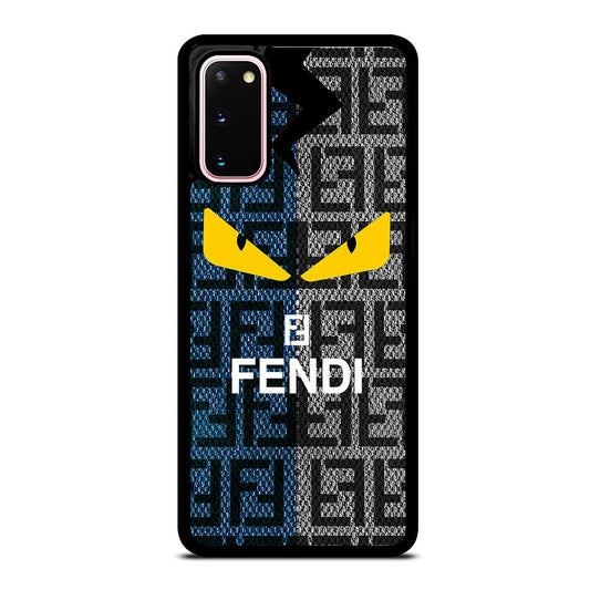 FENDI ROMA BLUE GRAY PATTERN Samsung Galaxy S20 Case Cover