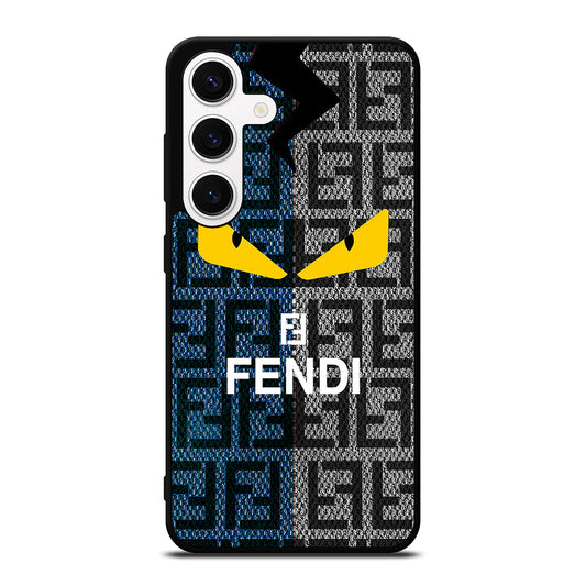 FENDI ROMA BLUE GRAY PATTERN Samsung Galaxy S24 Case Cover