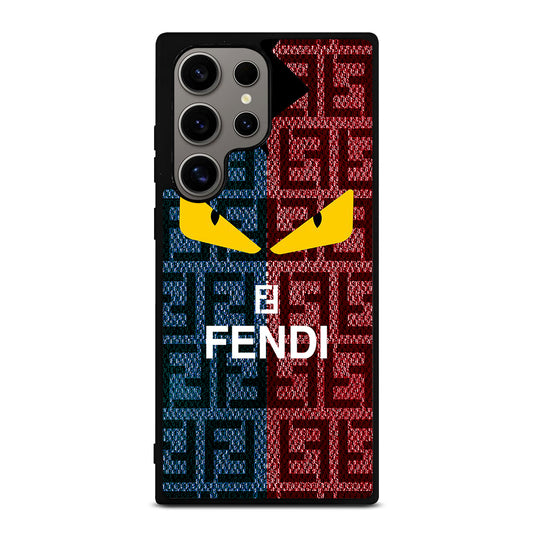 FENDI ROMA BLUE RED PATTERN Samsung Galaxy S24 Ultra Case Cover