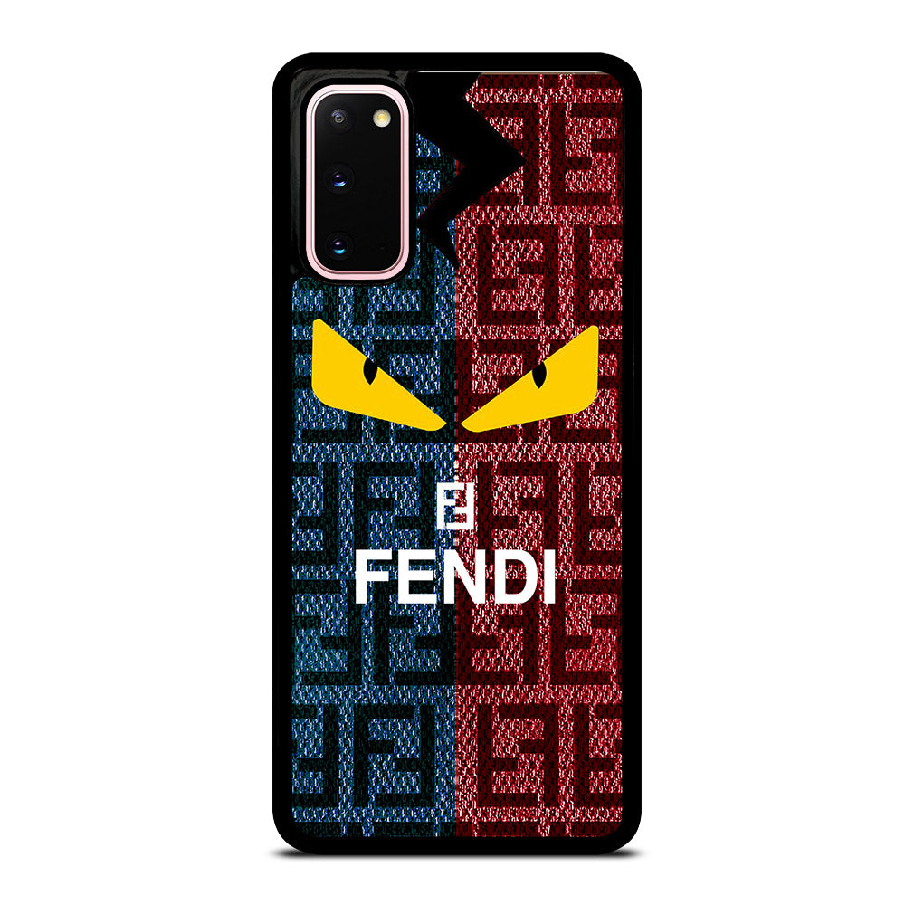 FENDI ROMA BLUE RED PATTERN Samsung Galaxy S20 Case Cover