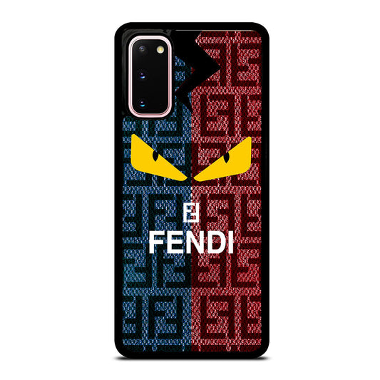FENDI ROMA BLUE RED PATTERN Samsung Galaxy S20 Case Cover