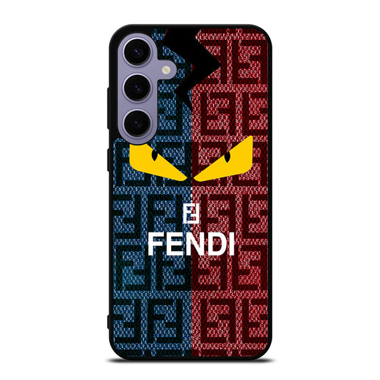 FENDI ROMA BLUE RED PATTERN Samsung Galaxy S24 Plus Case Cover