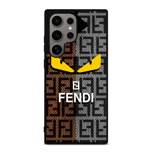 FENDI ROMA BROWN GREY PATTERN Samsung Galaxy S24 Ultra Case Cover