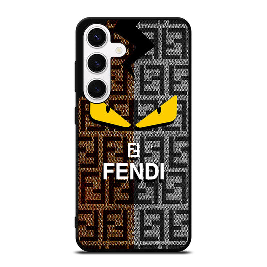 FENDI ROMA BROWN GREY PATTERN Samsung Galaxy S24 Case Cover