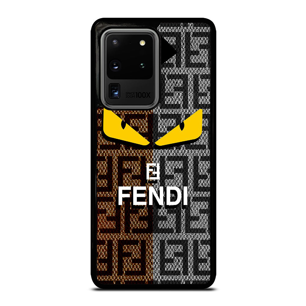 FENDI ROMA BROWN GREY PATTERN Samsung Galaxy S20 Ultra Case Cover