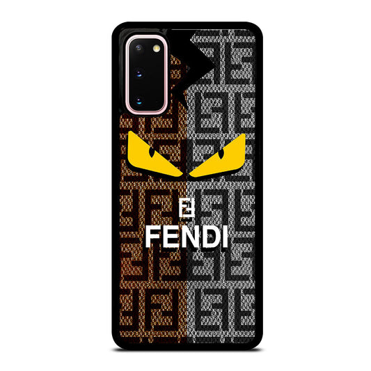 FENDI ROMA BROWN GREY PATTERN Samsung Galaxy S20 Case Cover