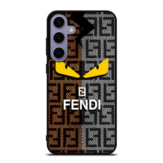 FENDI ROMA BROWN GREY PATTERN Samsung Galaxy S24 Plus Case Cover