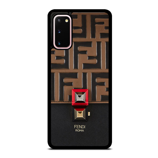FENDI ROMA BROWN PATTERN Samsung Galaxy S20 Case Cover