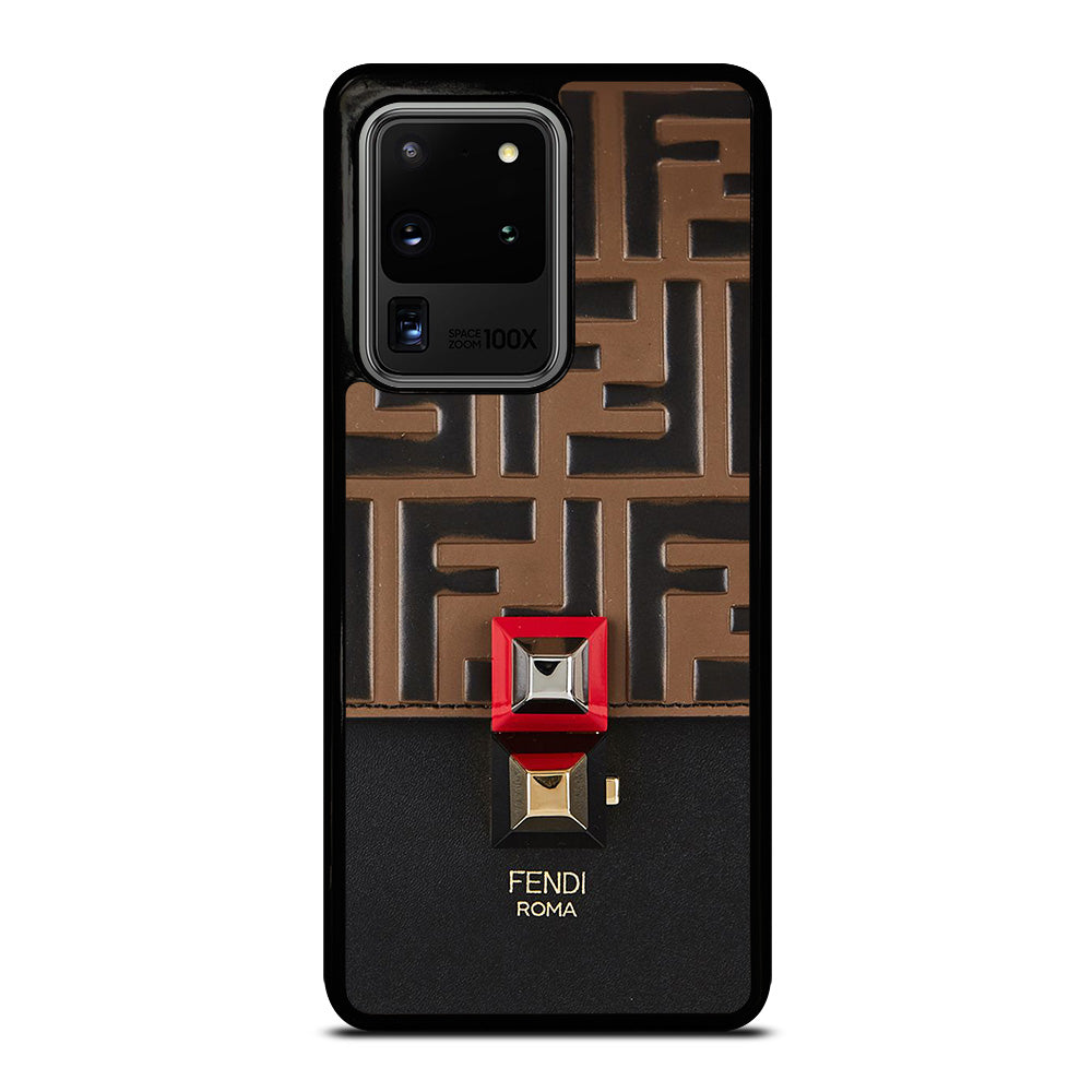 FENDI ROMA BROWN PATTERN Samsung Galaxy S20 Ultra Case Cover
