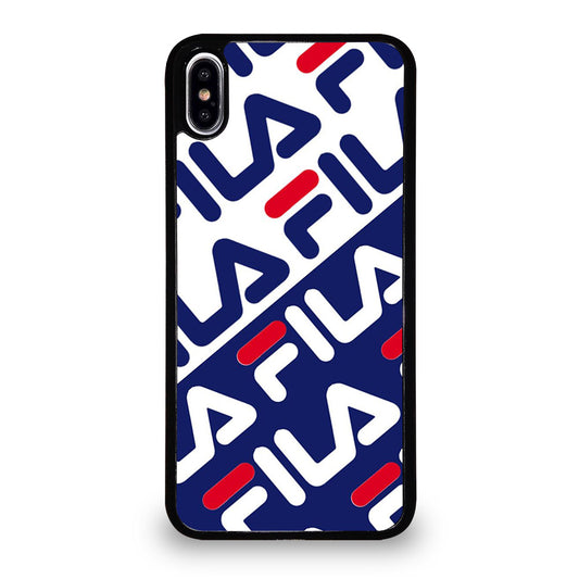 FILA PATTERN LOGO iPhone XS Max Case Cover