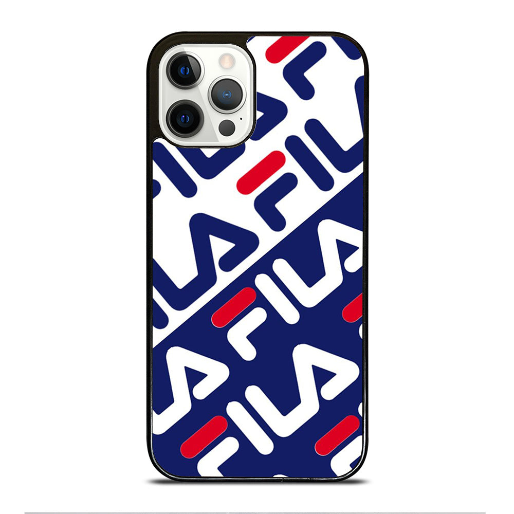 FILA PATTERN LOGO iPhone 12 Pro Case Cover