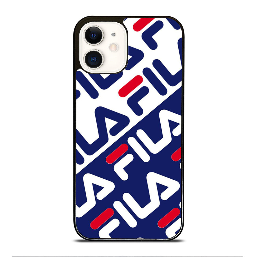 FILA PATTERN LOGO iPhone 12 Case Cover