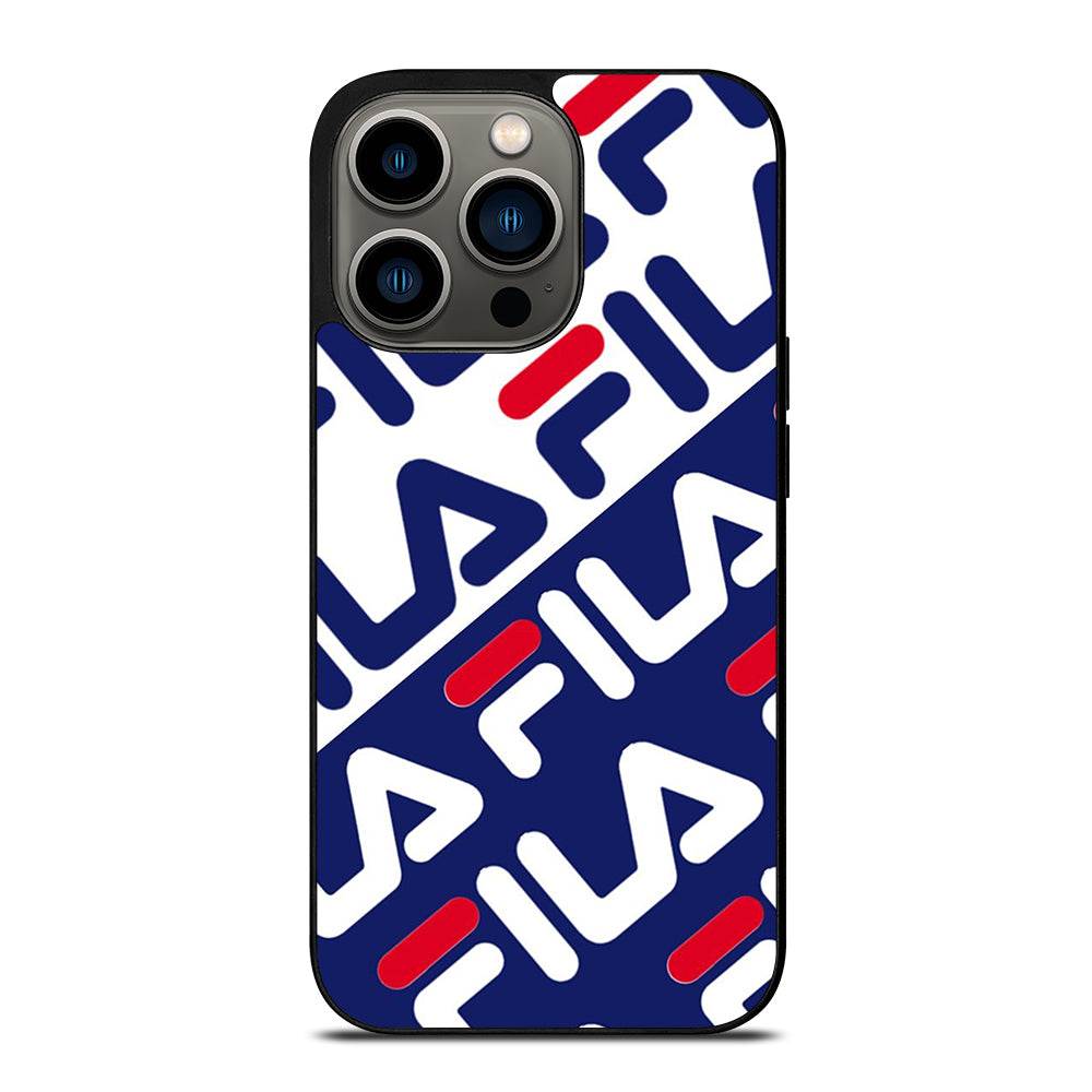FILA PATTERN LOGO iPhone 13 Pro Case Cover