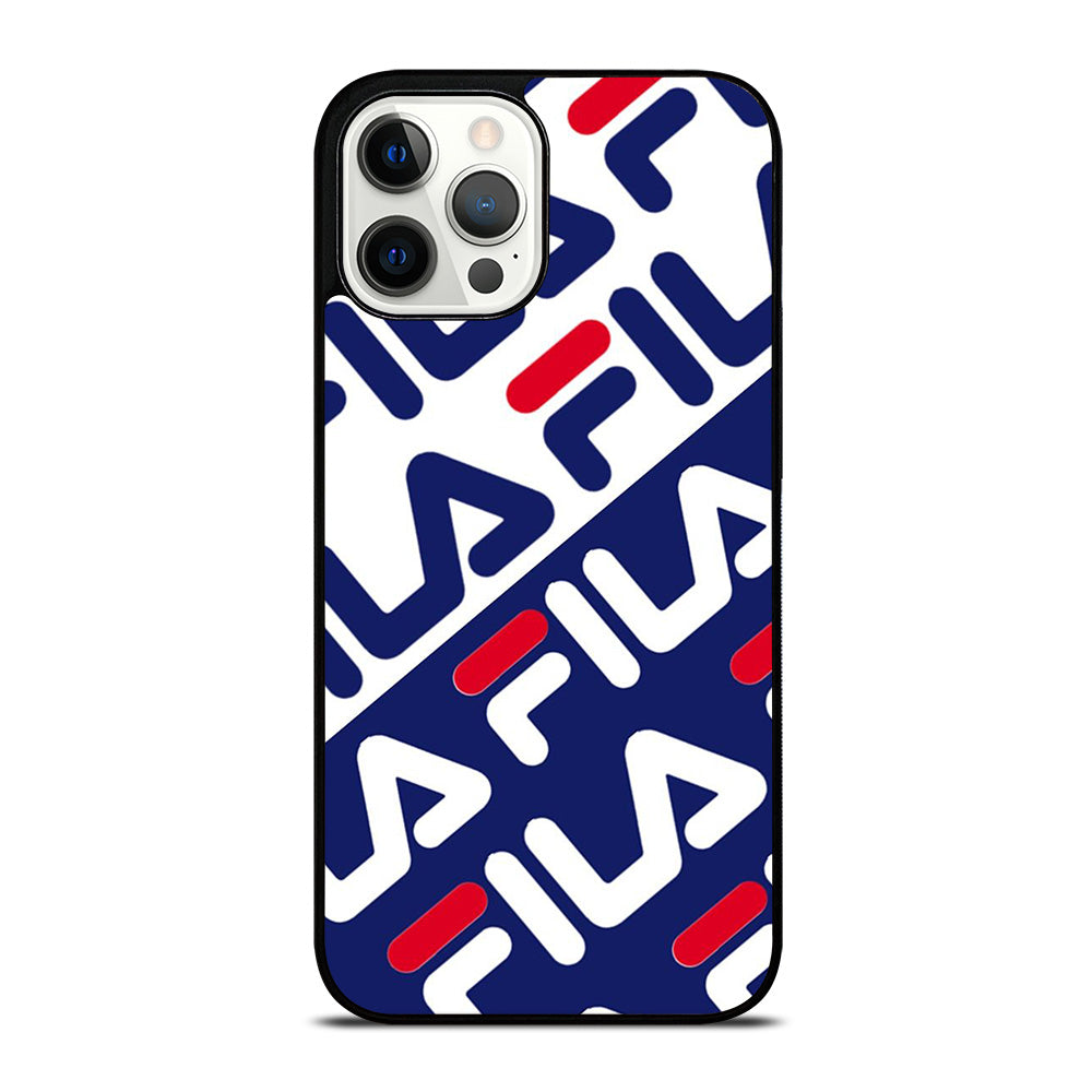 FILA PATTERN LOGO iPhone 12 Pro Max Case Cover