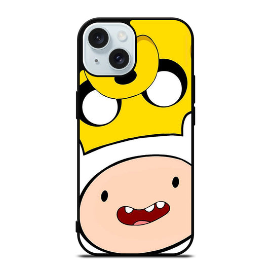FINN AND JAKE FACE iPhone 15 Case Cover