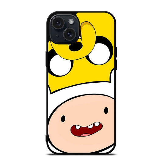 FINN AND JAKE FACE iPhone 15 Plus Case Cover