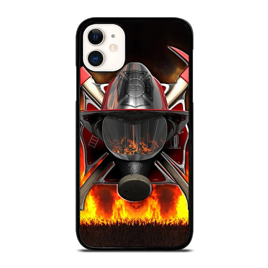 FIREFIGHTER FIREMAN HELMET iPhone 11 Case Cover