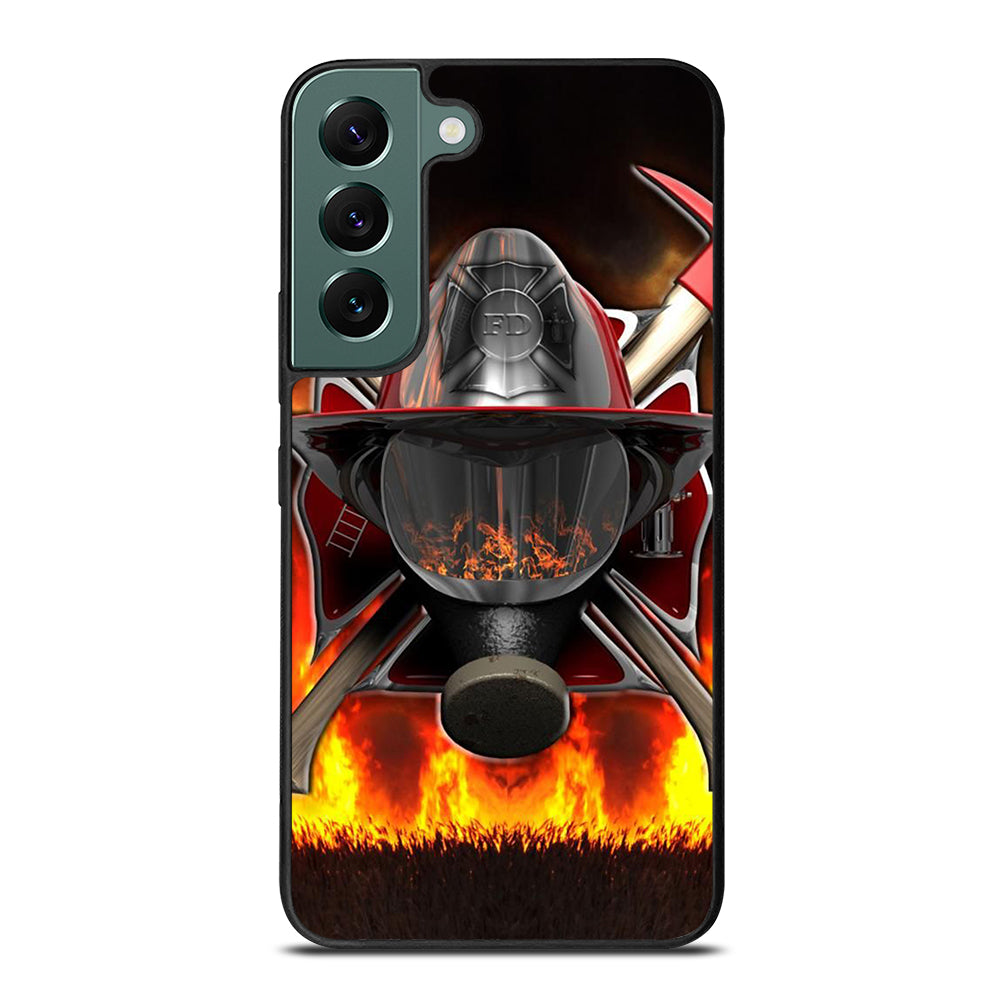 FIREFIGHTER FIREMAN HELMET Samsung Galaxy S22 Case Cover