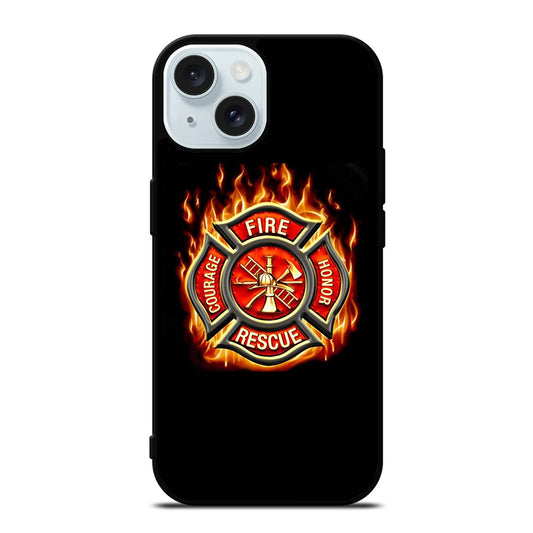 FIREFIGHTER FIREMAN FIRE iPhone 15 Case Cover
