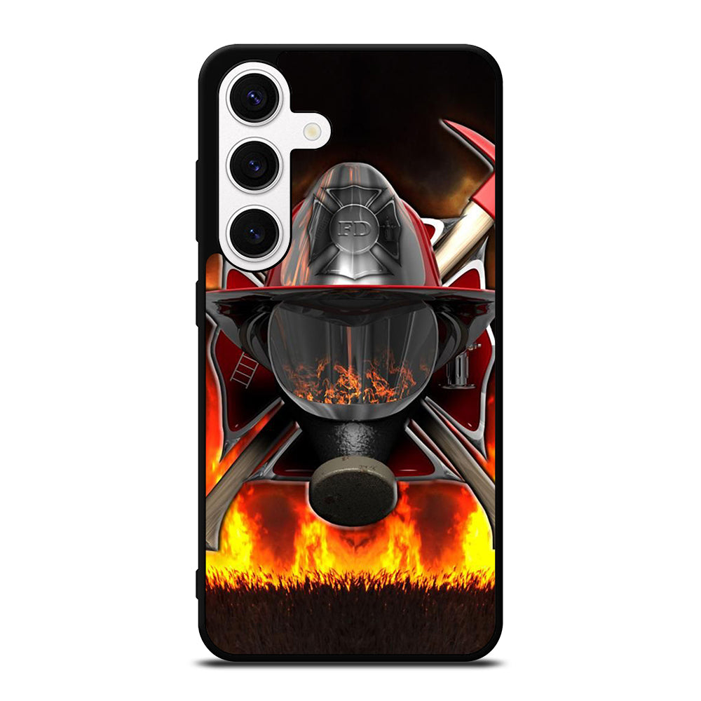 FIREFIGHTER FIREMAN HELMET Samsung Galaxy S24 Case Cover