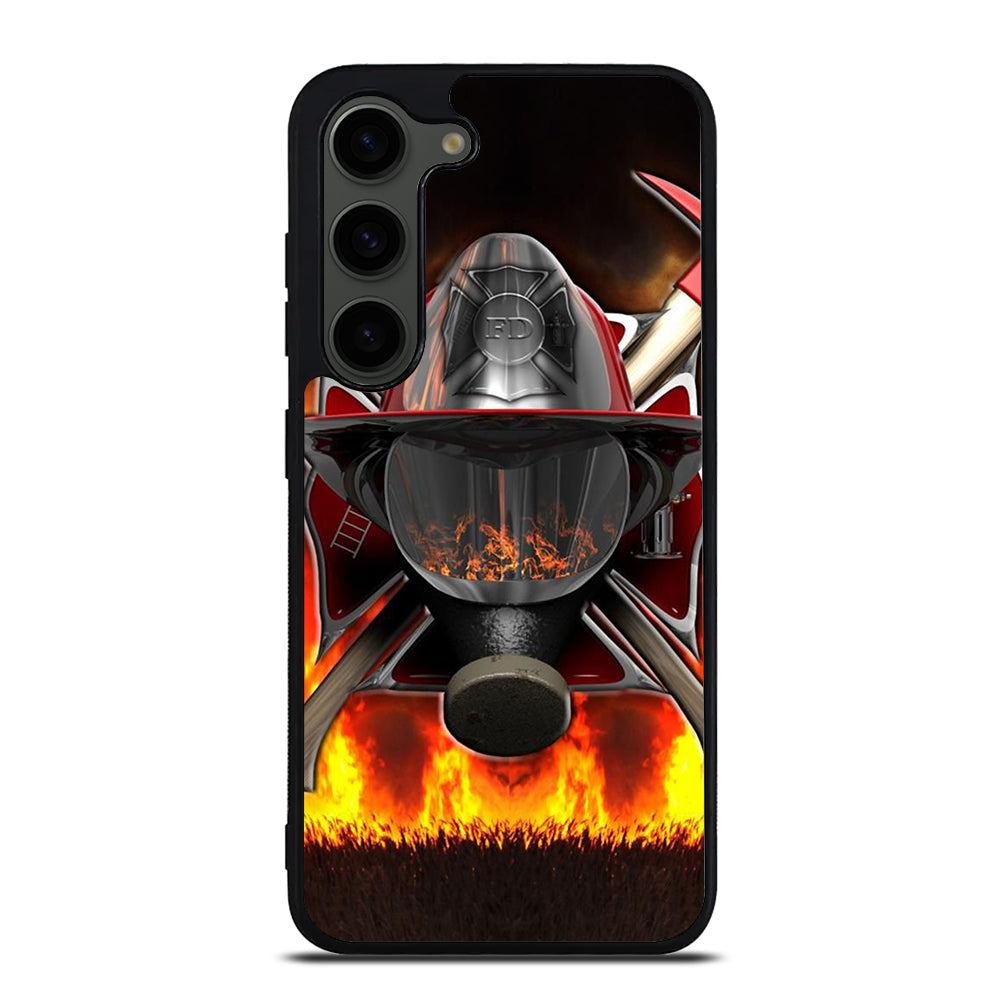 FIREFIGHTER FIREMAN HELMET Samsung Galaxy S23 Plus Case Cover