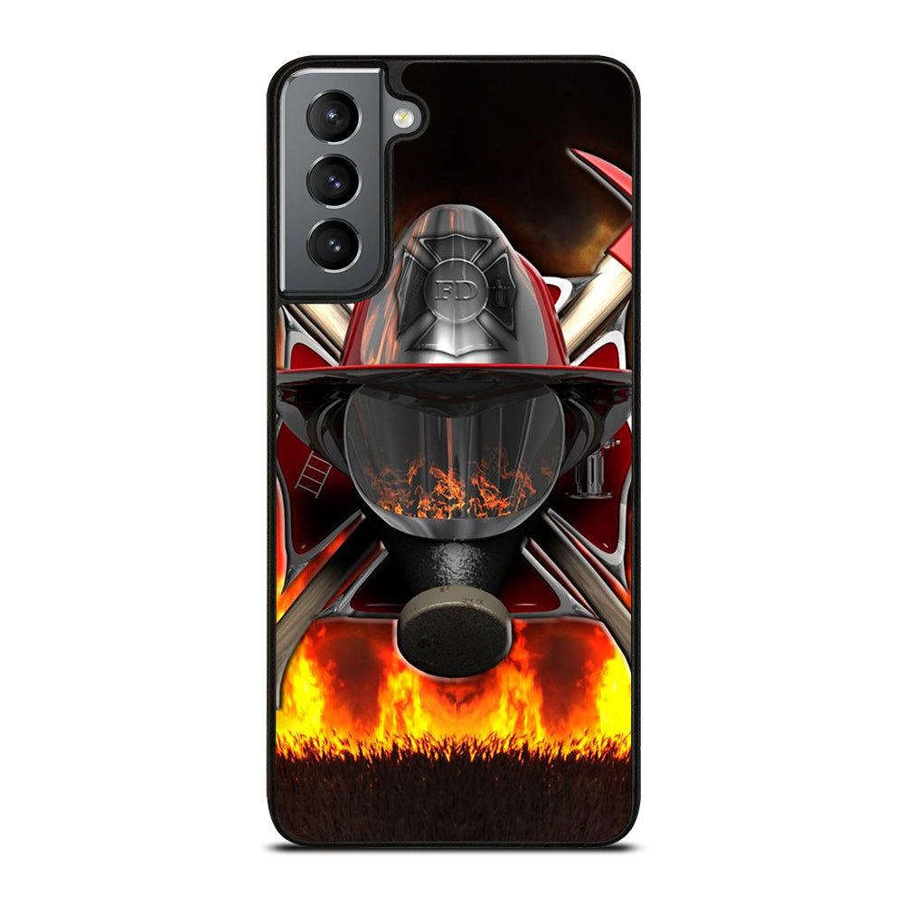 FIREFIGHTER FIREMAN HELMET Samsung Galaxy S21 Plus Case Cover