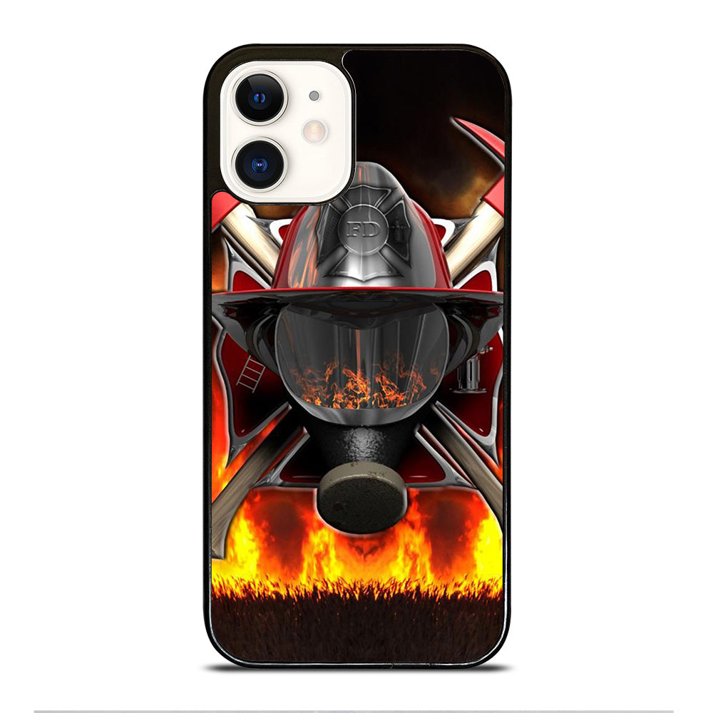 FIREFIGHTER FIREMAN HELMET iPhone 12 Case Cover