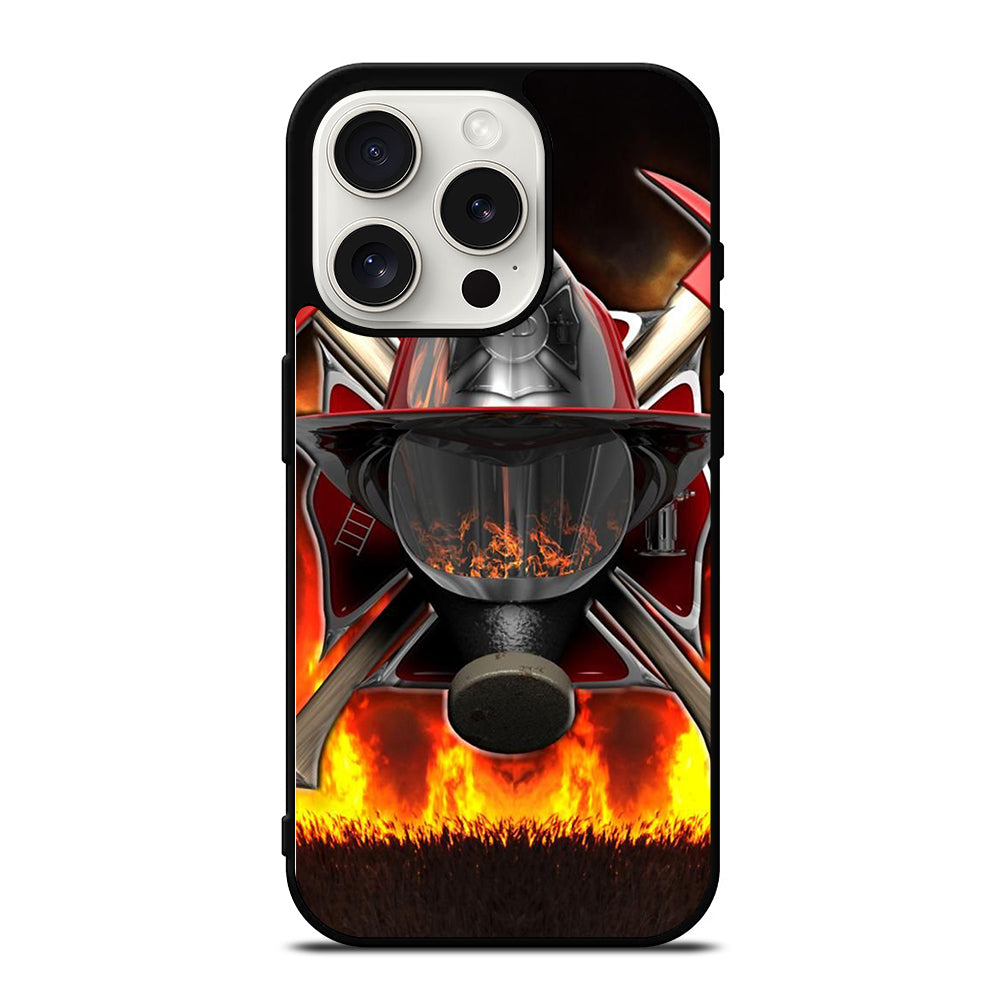 FIREFIGHTER FIREMAN HELMET iPhone 15 Pro Case Cover