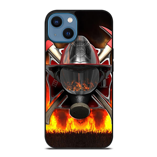FIREFIGHTER FIREMAN HELMET iPhone 14 Case Cover