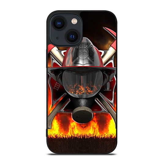 FIREFIGHTER FIREMAN HELMET iPhone 14 Plus Case Cover