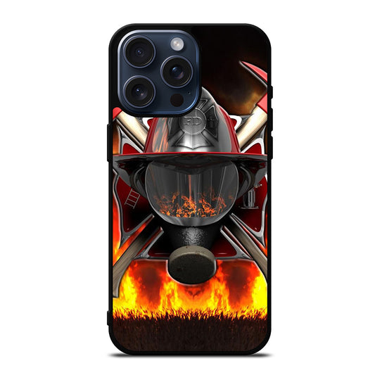 FIREFIGHTER FIREMAN HELMET iPhone 15 Pro Max Case Cover