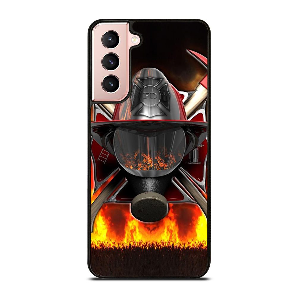 FIREFIGHTER FIREMAN HELMET Samsung Galaxy S21 Case Cover