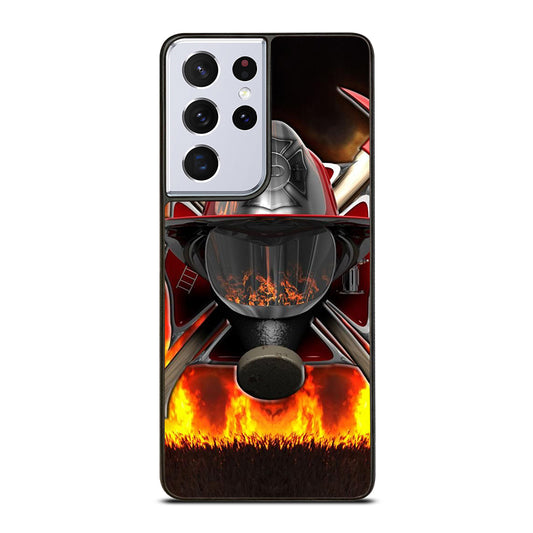 FIREFIGHTER FIREMAN HELMET Samsung Galaxy S21 Ultra Case Cover