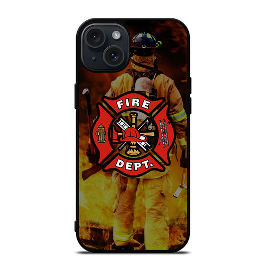 FIREFIGHTER FIREMAN LOGO iPhone 15 Plus Case Cover