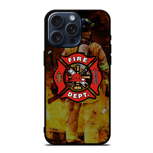 FIREFIGHTER FIREMAN LOGO iPhone 15 Pro Max Case Cover