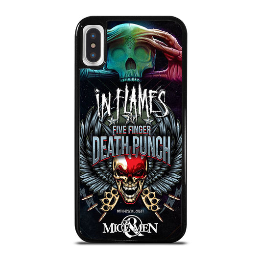 FIVE FINGER DEATH PUNCH AND IN FLAMES iPhone X / XS Case Cover