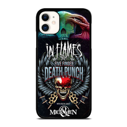 FIVE FINGER DEATH PUNCH AND IN FLAMES iPhone 11 Case Cover